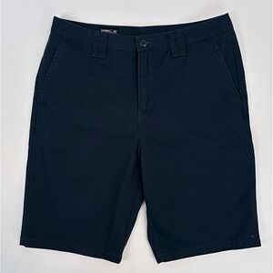 O'Neill Contact Walk Shorts 32 Indigo Navy Worker Twill Chino Surf 22" Outseam